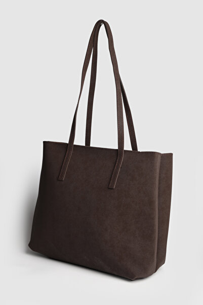 La La'Graccio Paris Lagraccio Paris Women's Katty Oversized Suede Shoulder Bag