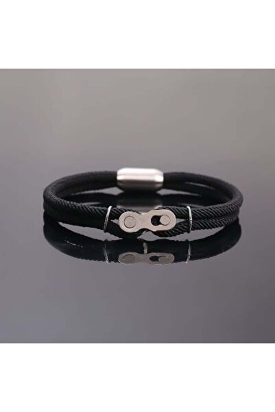 LIGANT Liqnat Black Fabric Bracelet