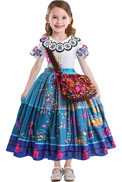 OEM Festive Children's Dress with Butterfly & Floral Print, Size 110/120 cm, 3-5 Years