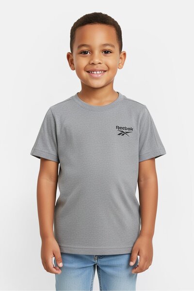Reebok Toddlers Boy Short Sleeve Outdoor Top, Grey