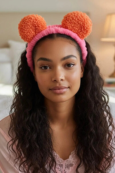 Mutenaura Plush Headband with Colorful Ear Detail
