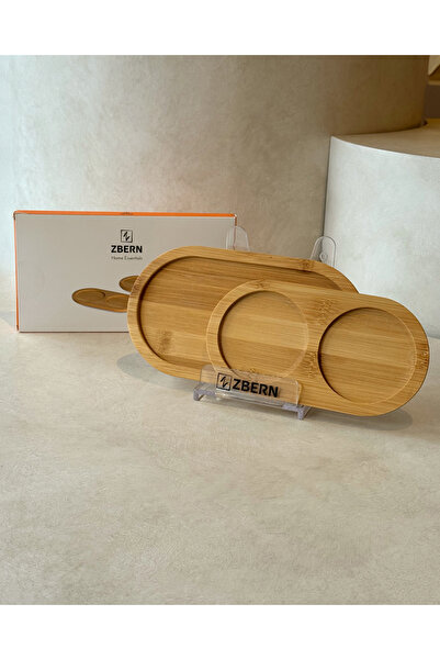 ZBERN BAMBU 2 Lİ TABAK ALTI - 19x10x1/22x12x1 cm