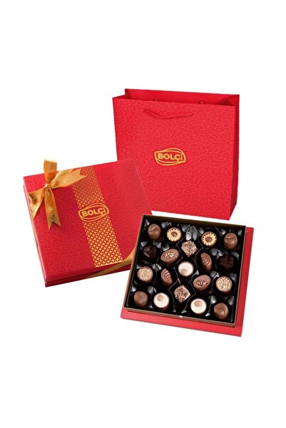 Bolçi Diamond Kırmızı Hediye Çikolata Kutu 215g