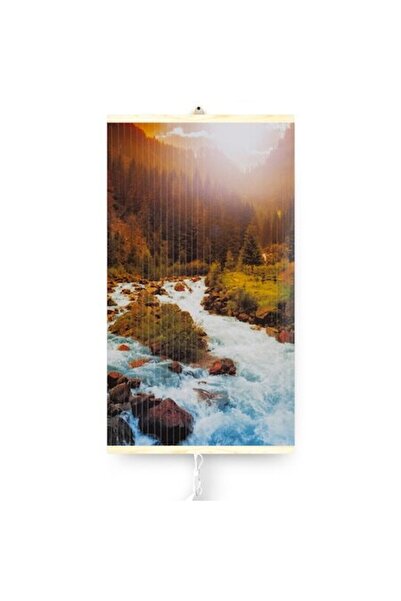 Trio Panou radiant cu infraroșu Mountain River, 430W, 0.9kg, termostat în 2 t...