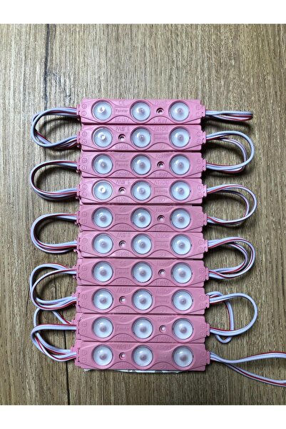 KaraköyOnline 10 Adet 1.5 Watt Amber Modül Led 2835 Mercekli 12 Volt