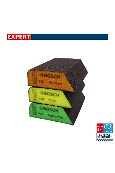 Bosch Expert S470 3'lü Set Sünger Zımpara 69x97x26 mm 2608901174