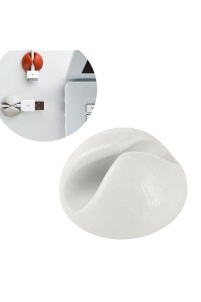 G Glixicom Set 4 Cleme pentru Organizarea Cablurilor Autoadezive Alb