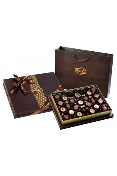 Bolçi Diamond Kahverengi Hediye Çikolata Kutu 285g