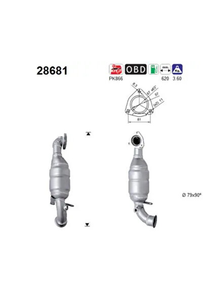 As Citroen C4 2/C4 Grand Picasso 1/C4 Picasso 1 Микробус Мини Мини Катализатор