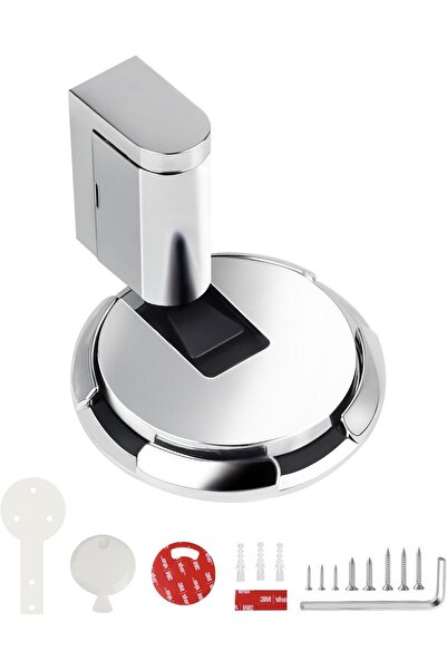 SWAWIS Ρυθμιζόμενο πώμα πόρτας δαπέδου, κράμα ψευδαργύρου, διάμετρος 61 mm, ανθεκτικό και αθόρυβο