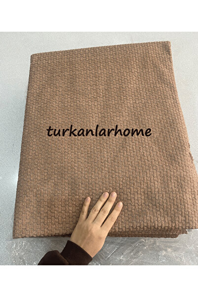 turkanlarhome Soft Texture Non-Slip Based Textured Sofa Cover Brown (200X 170 cm)