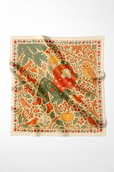 Bagoo Saten İpek Dokulu Fular – 70x70