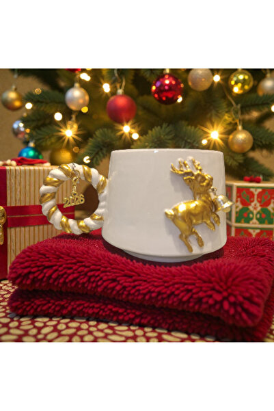 Boni Bon Collection Design 3D Relief 2026 New Year Charm Gifted Gilt Deer Han...