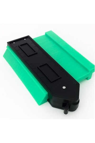 HOZRO Șablon multifuncțional pentru tăiere, măsurare și contur cu riglă, 12 c...