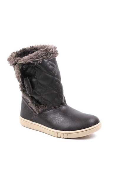 tino Cizme captusite , pentru copii , din piele naturala 3142-MARO/MATLASAT