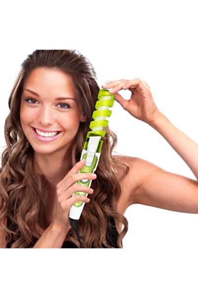 selling depot Ondulator de păr, design spiralat pentru onduleuri și bucle, verde