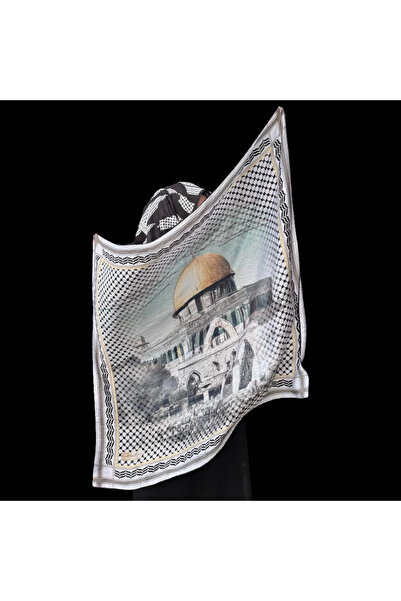 LA BOUTIQUE وشاح القفص F101 90X90 هربال/عشبي