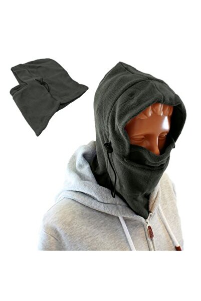 zola Unisex 3-in-1 balaclava, fleece, universal size, 35 x 32 cm, gray