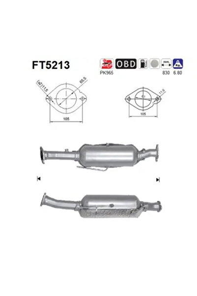As Filtru Funingine/Particule Sist.De Esapament Ford Kuga 2