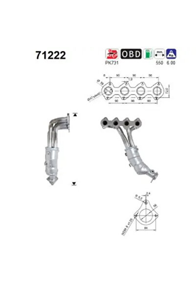 As Catalizator Mercedes-Benz C-Class/Clk