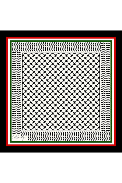 LA BOUTIQUE Kefi̇ye Herbal Bandana B/F118 45X45