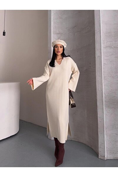 solena sln Жіноча трикотажна сукня з коміром-поло та шнурівкою