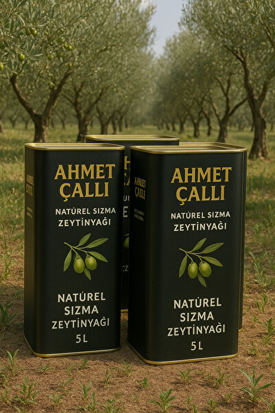 ZEYTİN Ahmet Çallı Natürel Sızma 4’Lü Zeytinyağı 0.4 Asit 5 LT