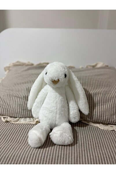 Moontoys Peluş Tavşan Oyuncak Uyku&Oyun Arkadaşı Beyaz 35 cm