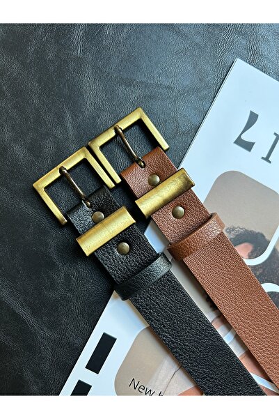 LİA KEMER 2 bucăți Knot Classic Square Patterned Women Antique Antique Buckle...