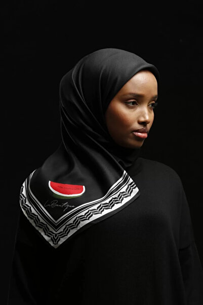 LA BOUTIQUE وشاح كوفية F114 90×90 عشبي/نباتي