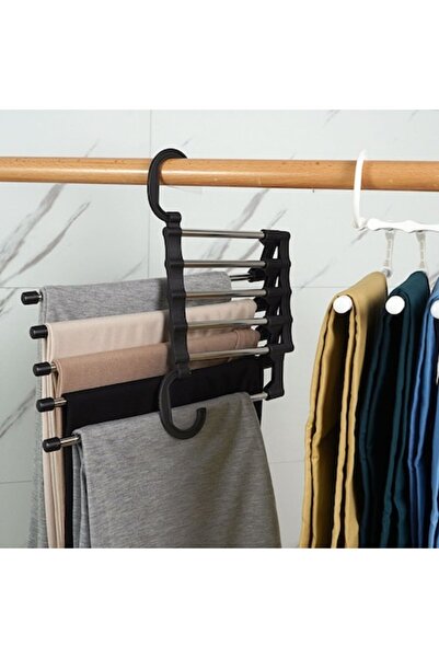 HOZRO Cuier telescopic pentru pantaloni – Organizator multifuncțional antider...