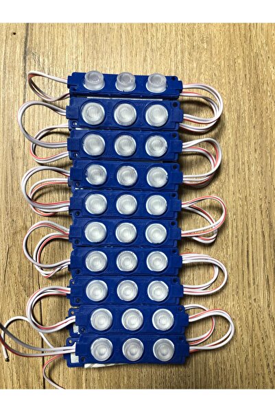 KaraköyOnline 12 Volt 3’lü 3 Watt Geniş Lensli 3030 Modül Led