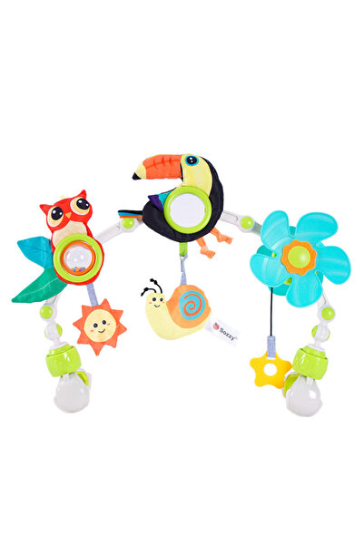 Arabest Adjustable Arch Bassinet Toys for Infant & Toddlers, Baby Crib Toys