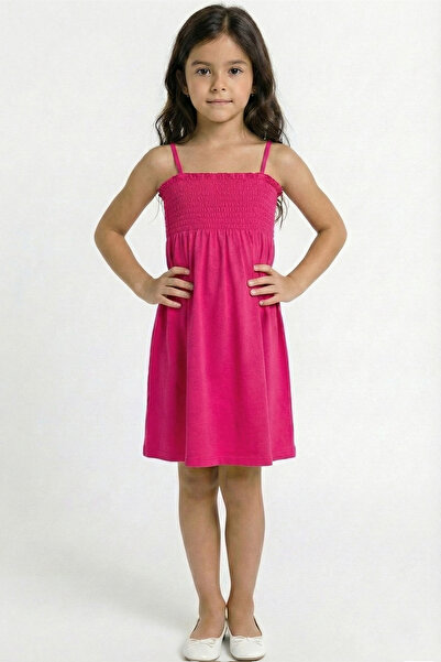 Modmey Κοριτσίστικο χτενισμένο βαμβακερό φόρεμα