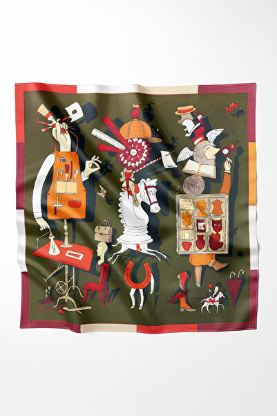 Bagoo Saten İpek Dokulu Fular – 70x70