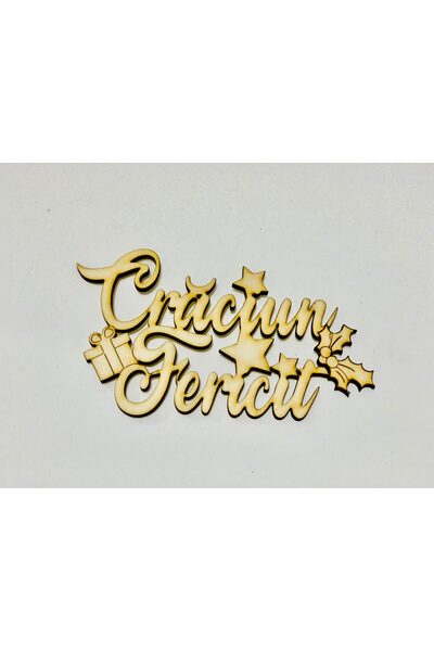 Bee Funky Wooden Topper Greeting "Merry Christmas"