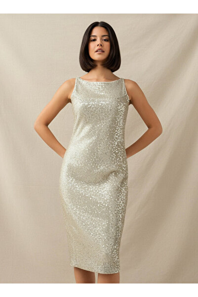 Iconic Bodycon Women Dress with Sequin Embellishments