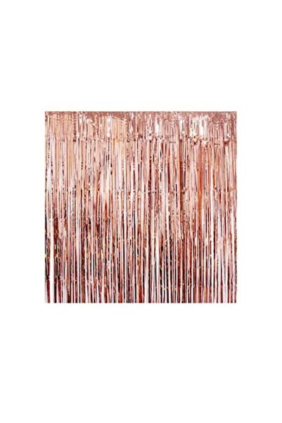 selling depot Set de perdele de petrecere cu folie metalică roz/aurie - 2 piese