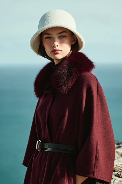 LAGRANZE Престижний жіночий хутряний плащ-пальто