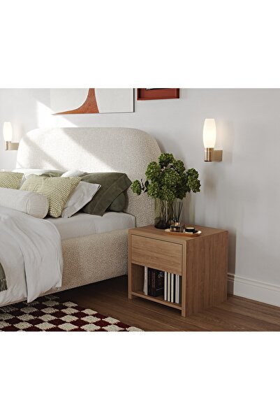 Normod Rend Tek Çekmeceli İskandinav Komodin - Çizilmeye Dayanıklı, Premium Kaplama