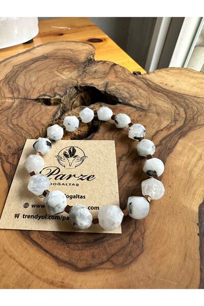 parze doğaltaş Hegzagonal (Octagonal) Cut Moonstone Bracelet