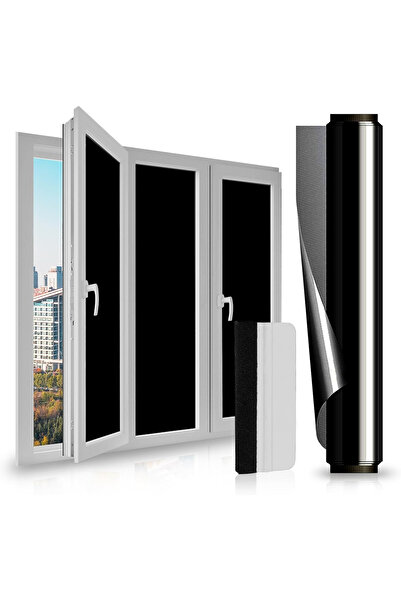 OEM Opaque window film, 100% opaque, adhesive-free, anti-UV, black vinyl