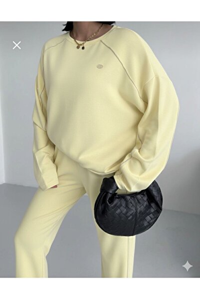 moda paketi Oversized Comfortable Fit Piped Soft Double Suit-Wide Fit