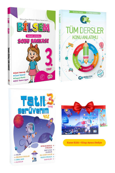 Editör Yayınevi 3. Sınıf Bilsem Soru Bankası+ Gezegen Tüm Dersler Konu Anlatı...
