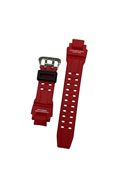 Casio GA-1000-4B Orijinal Bordo Renk Silikon Saat Kordonu