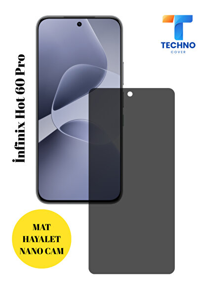 foxpower İnfinix Hot 60 Pro Hayalet Cam Mat Nano Ekran Koruyucu Darbelere Kar...