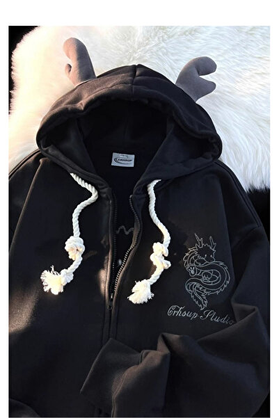 Köstebek Baby Dragon Horned Hooded Sweatshirt