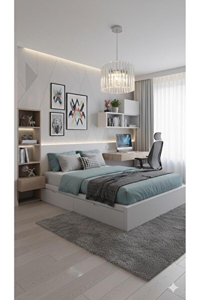 BİAVİZE TEKLİ KRİSTAL TAŞLI MODERN SARKIT AVİZE