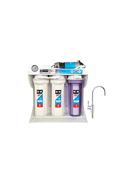 FILTRUE Direct-Flow Tankless Reverse Osmosis Water Purifier with Booster Pump