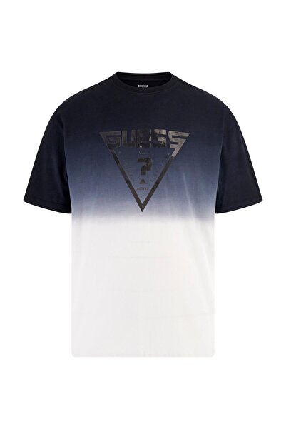 Guess Z5GI02I3Z14JBLK SLUG CN T-SHIRT Siyah Yuvarlak Yaka Oversized Desenli E...